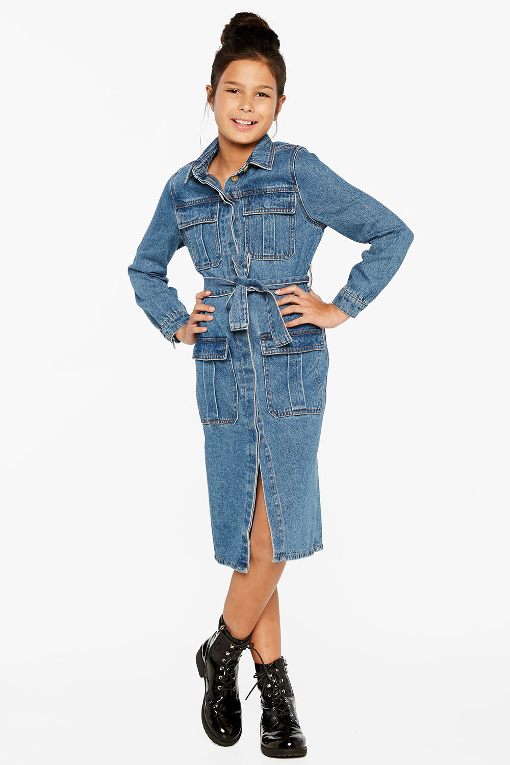 bardot junior navy dress