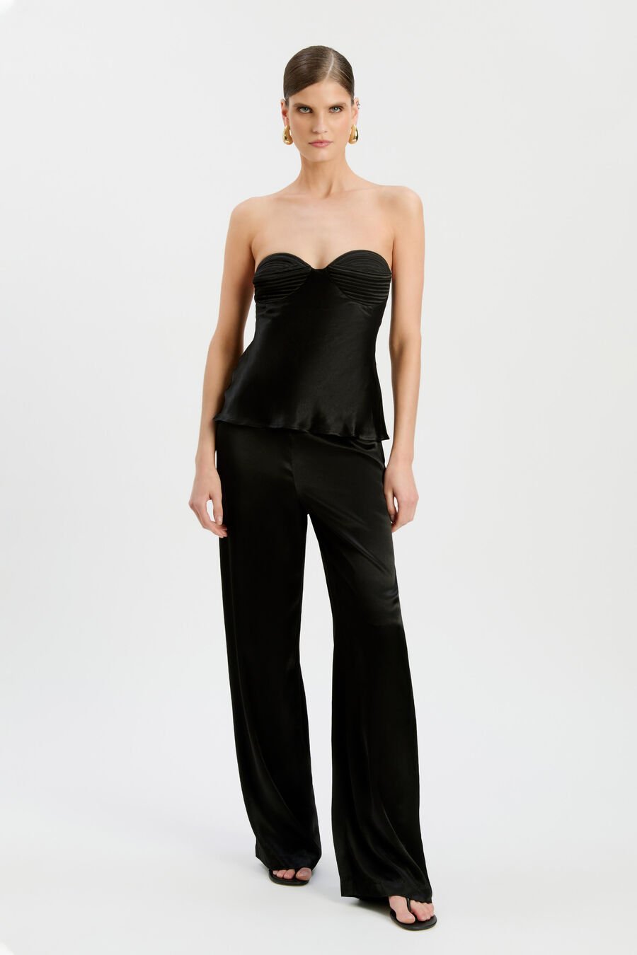 Devin Mid Rise Satin Pant