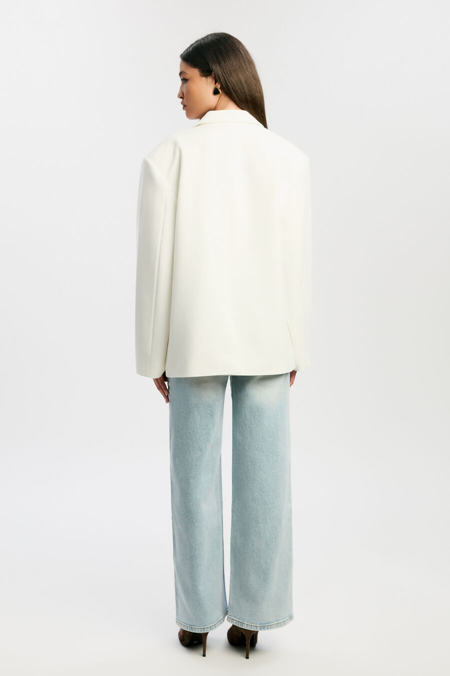 HALIA OVERSIZED BLAZER in colour ORCHIDWHT