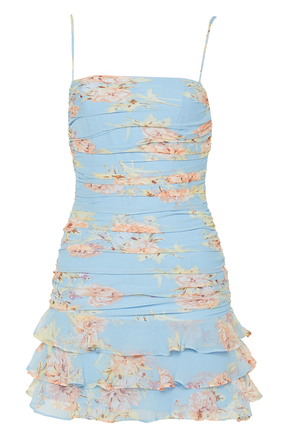 REMI FLORAL DRESS in colour HINT OF MINT