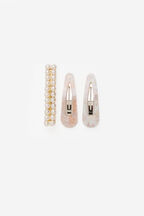 RESIN PEARL CLIP SET in colour PARADISE PINK