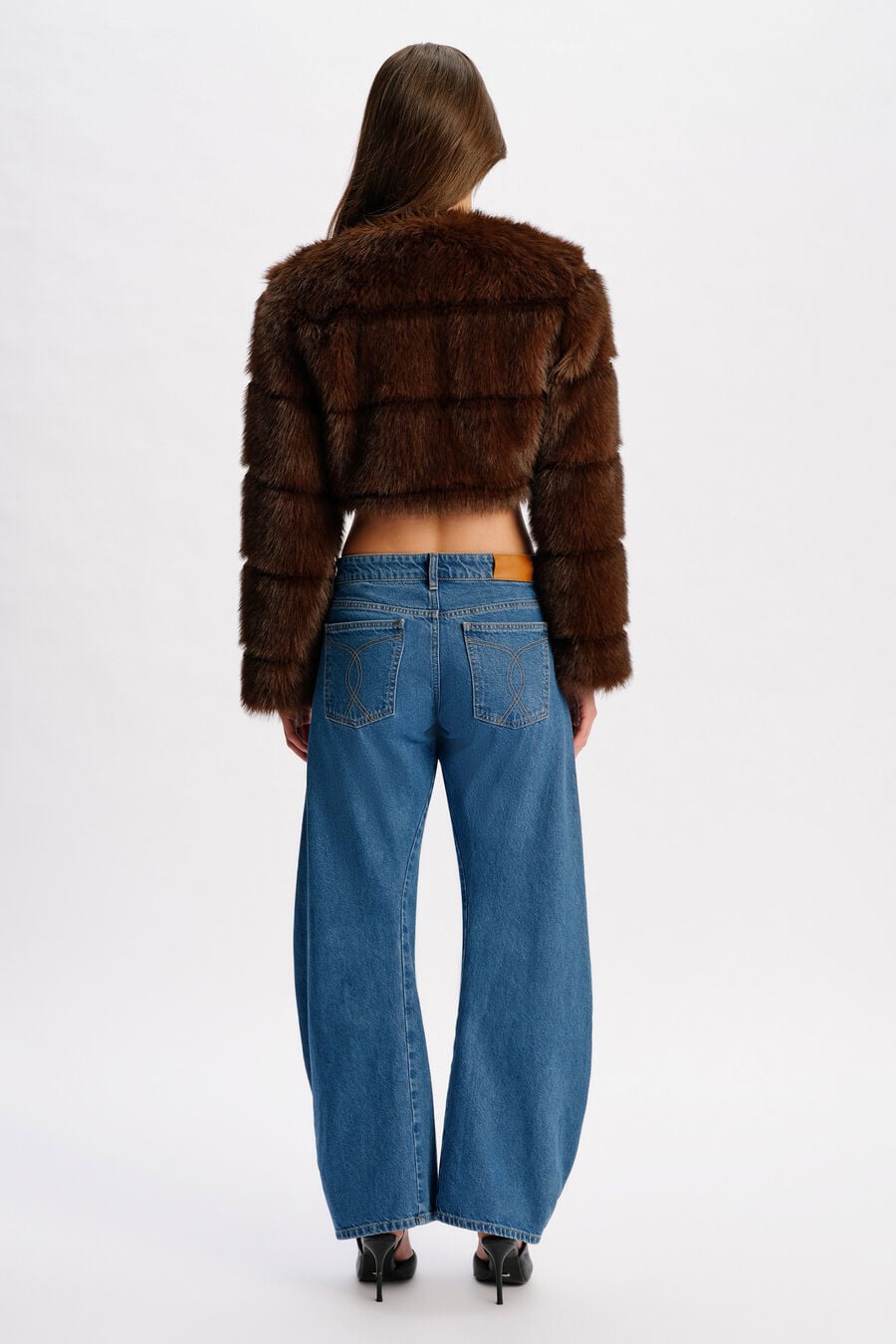 Petro Cropped Faux Fur Jacket