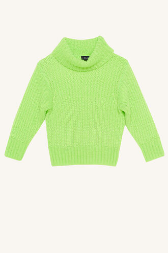 COSY NEON KNIT in colour GREEN FLASH