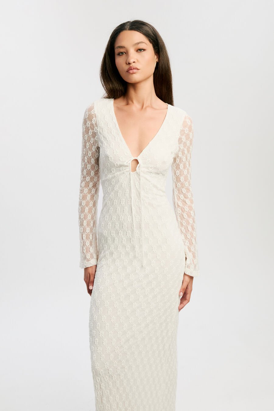 Talika Floral Mesh Maxi Dress