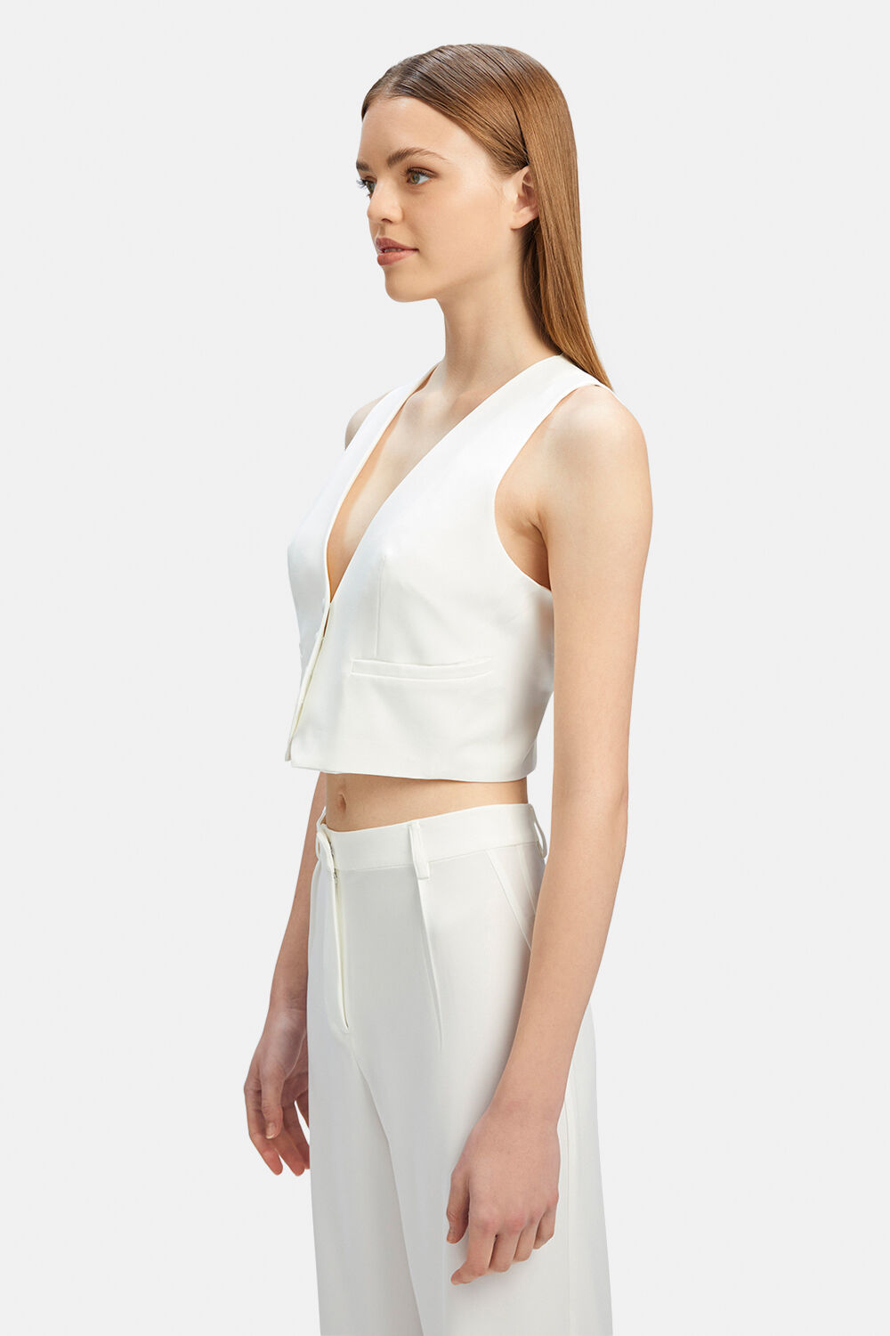CALLISTA VEST in colour CLOUD DANCER