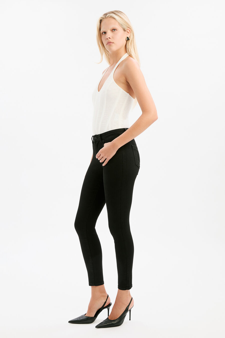KATE HIPSTER JEANS in colour Black