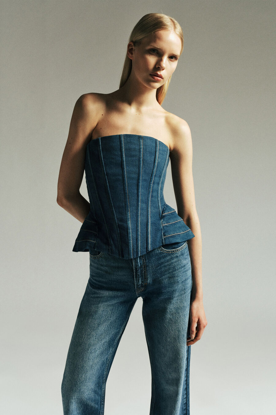 030 Denim Bustier
