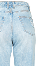 THE MUM JEAN in colour DUSTY BLUE