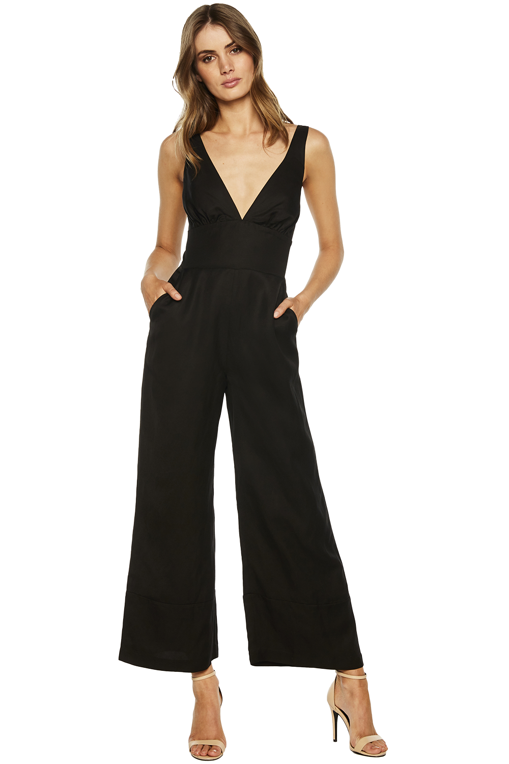 Lola Jumpsuit in Black | Bardot