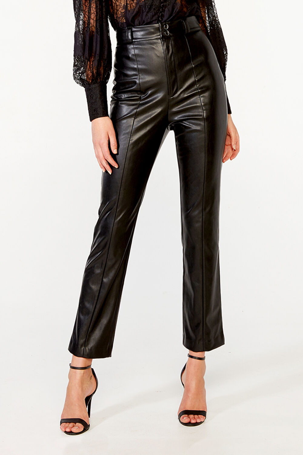 Bardot polly faux leather pants