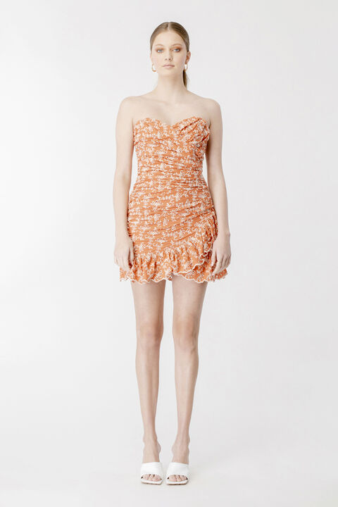 SHIA MINI DRESS in colour PICANTE