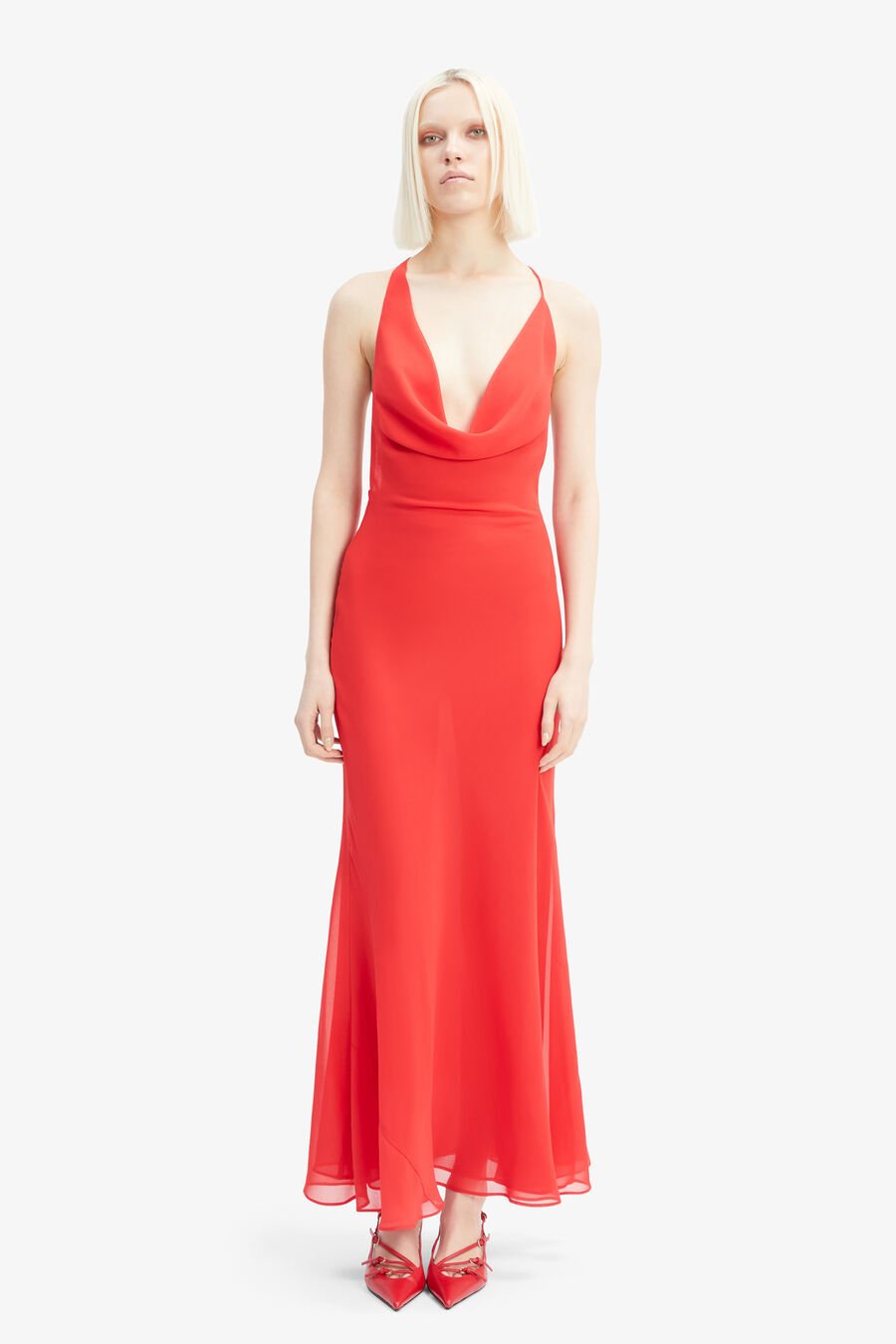 Cherie Cowl Neck Maxi Dress