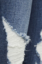 KHLOE HI CROP JEAN in colour TRUE NAVY