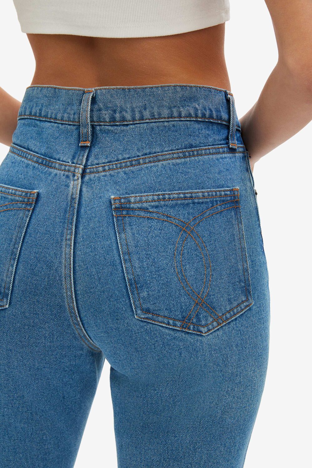 GISELE STRAIGHT LEG JEAN in colour TRUE NAVY