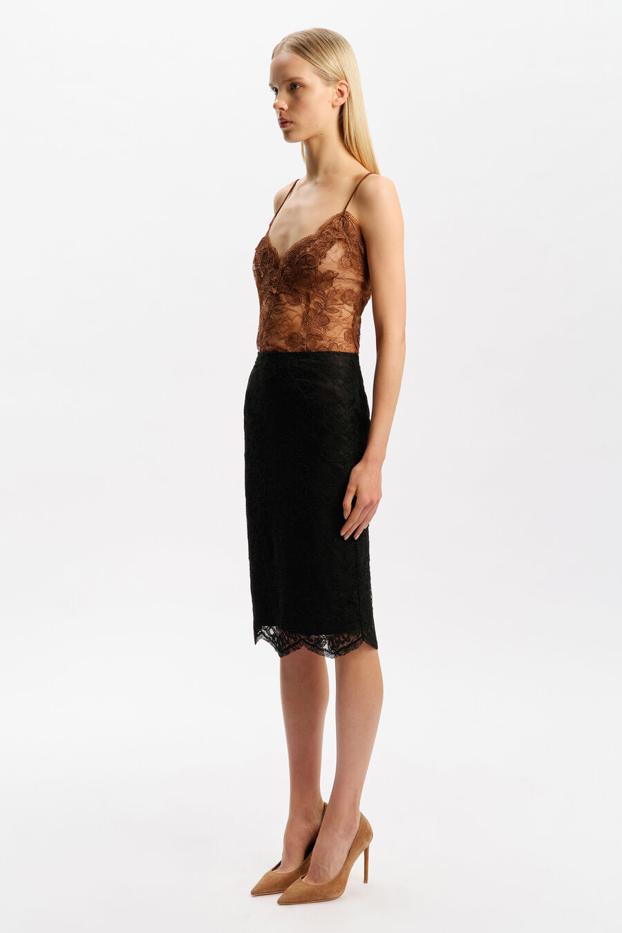 Andrina Lace Midi Skirt