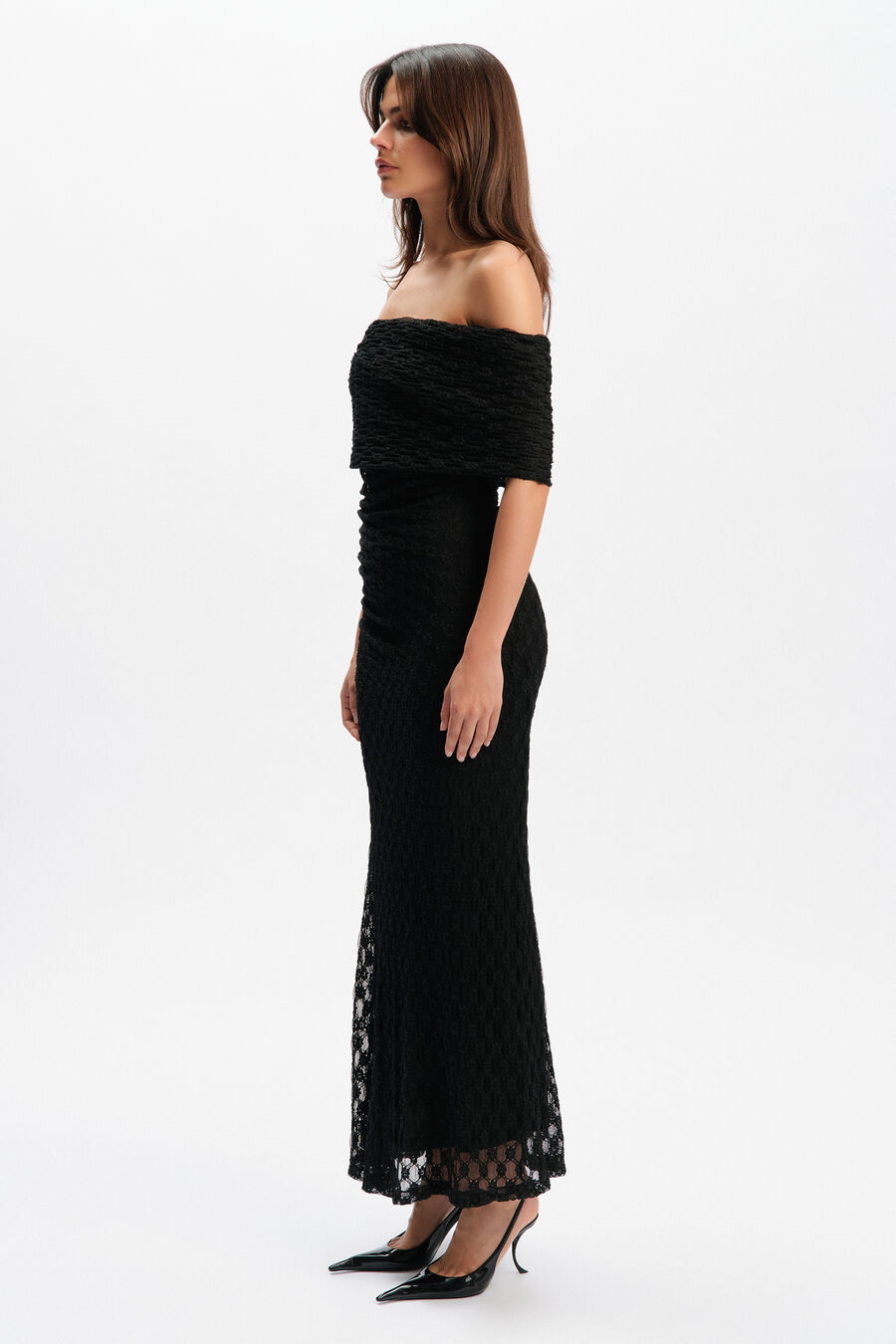 Calia Stretch Lace Maxi Dress