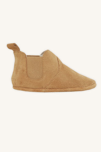 DECLAN SUEDE BOOTIE in colour BEIGE