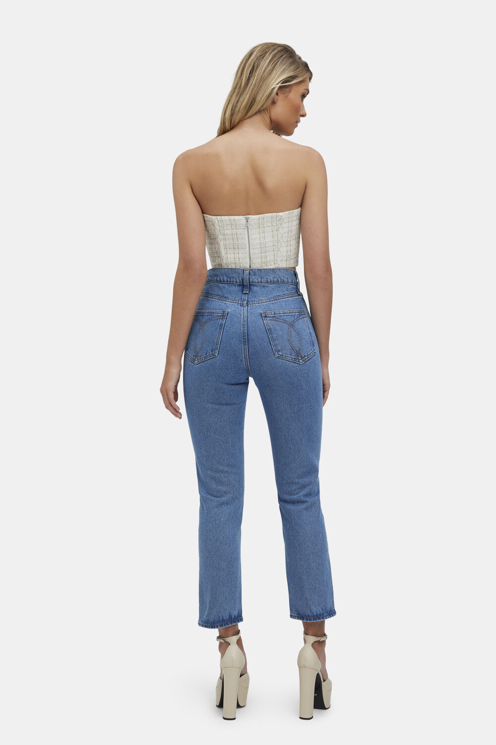 RAMONE BOUCLE BUSTIER in colour CAVIAR