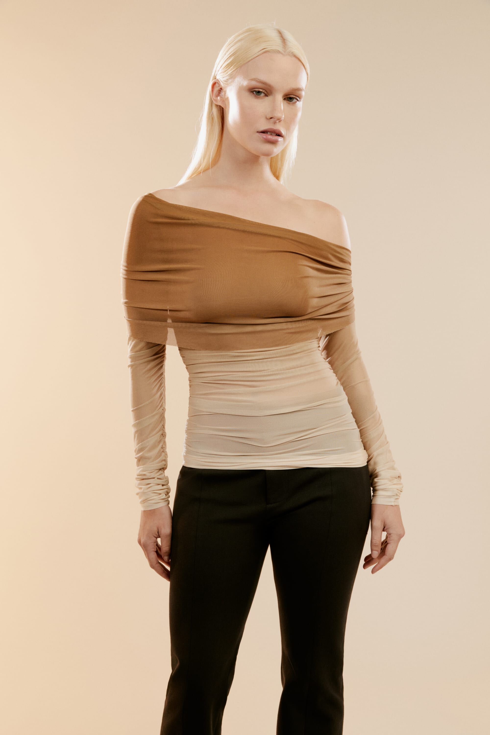 Long Sleeve Tops Bardot