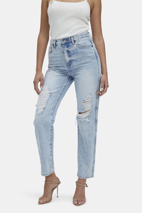 EVA STRAIGHT LEG JEAN in colour MIDNIGHT NAVY
