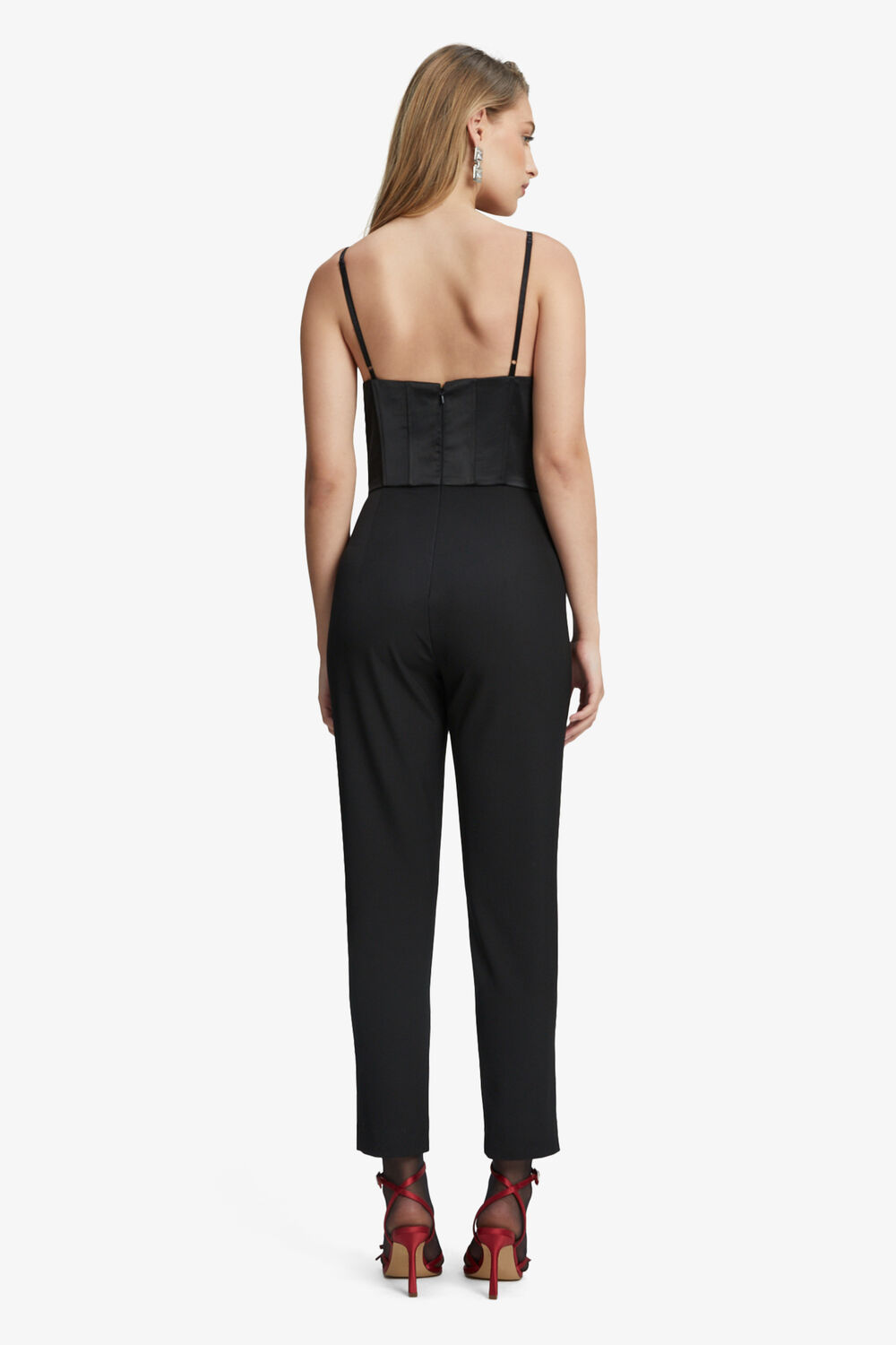 JAMILA CORSET JUMPSUIT in colour CAVIAR