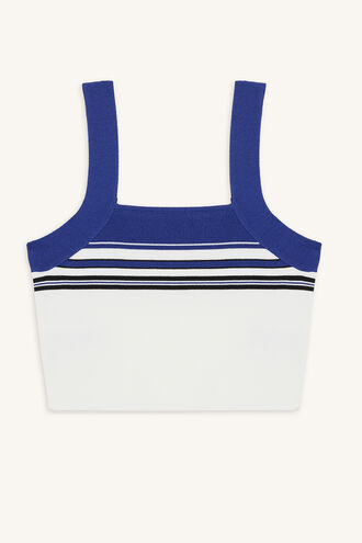 JACKSON STRIPE CROP in colour CLOUD DANCER