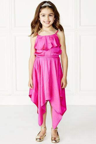 MILA HANKY DRESS in colour SHOCKING PINK