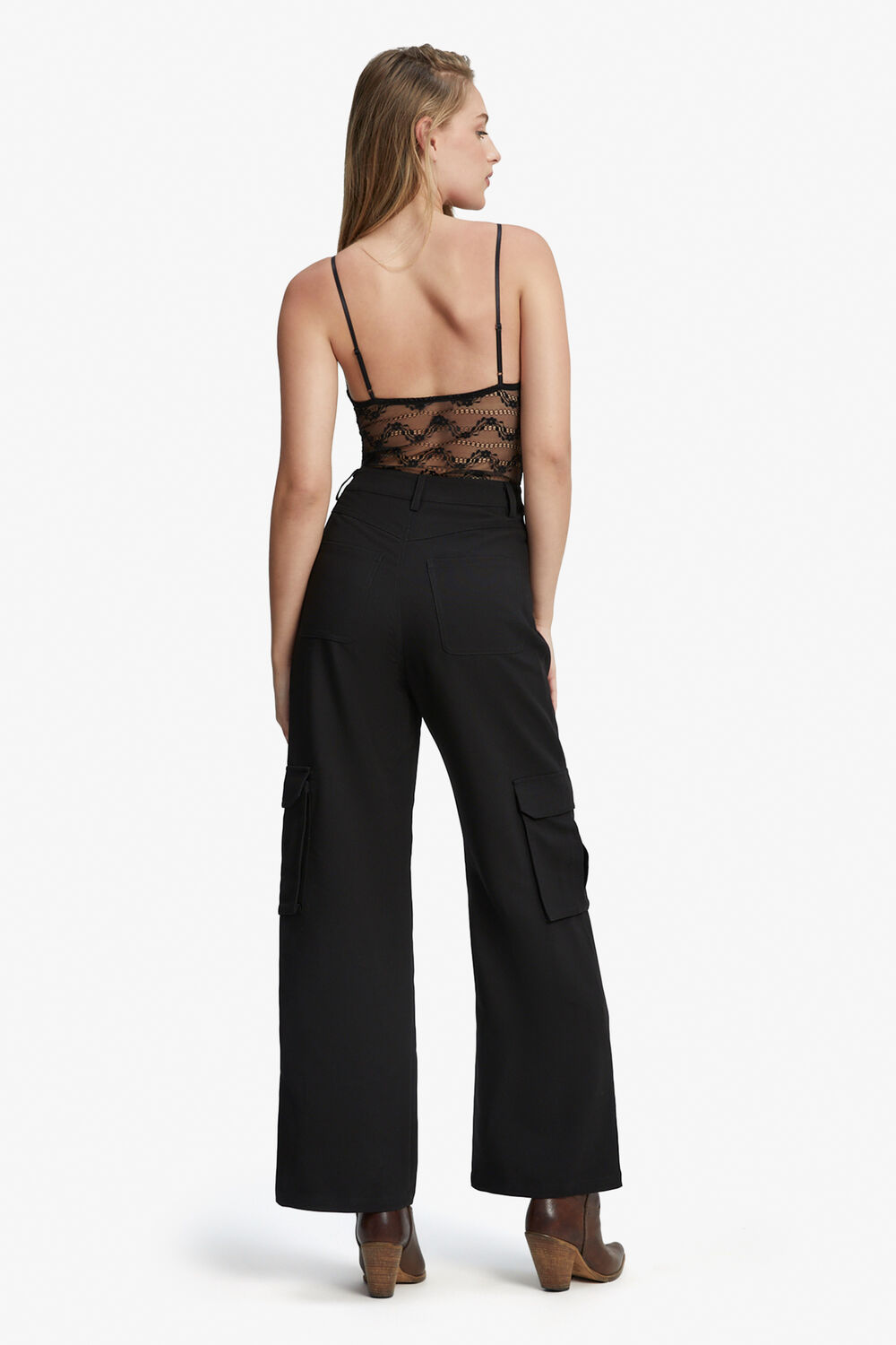 Hestia Cargo Pant in colour CAVIAR