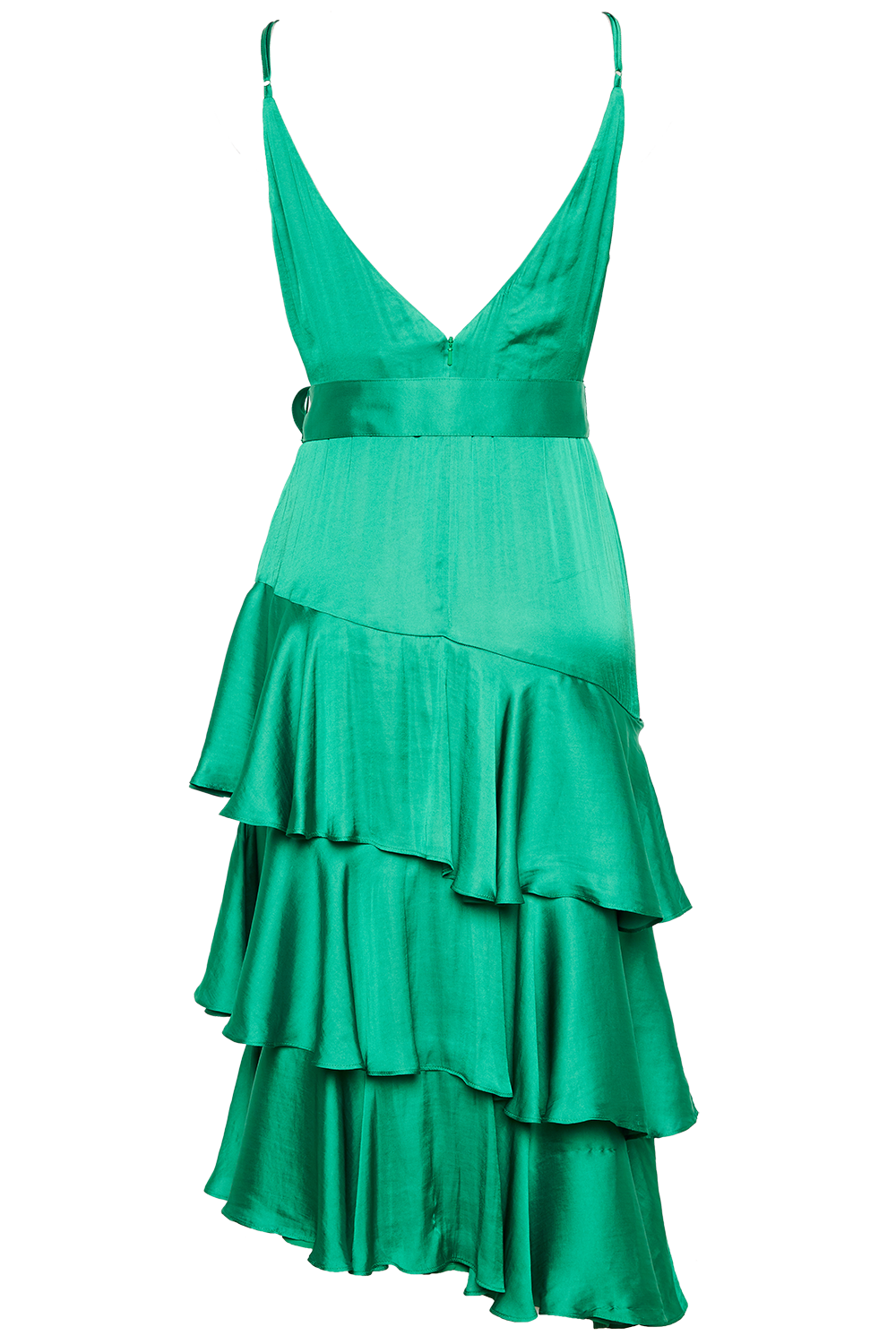 LENNIE MIDI DRESS in colour CLASSIC GREEN
