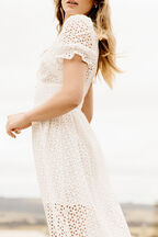 JORDAN LACE DRESS in colour CLOUD DANCER