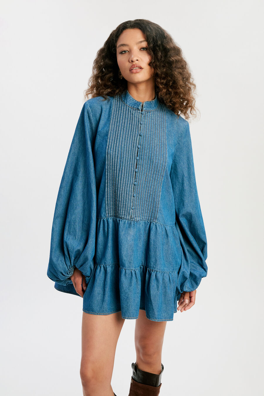 Antonia Chambray Mini Dress