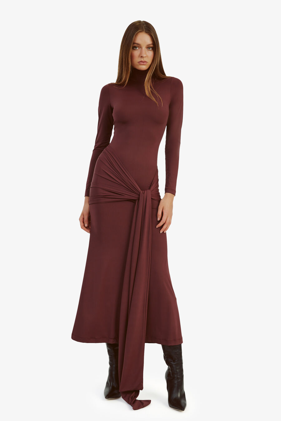 Alix Maxi Tie Front Dress