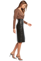 SHEER TIE TOP in colour GARDEN GREEN