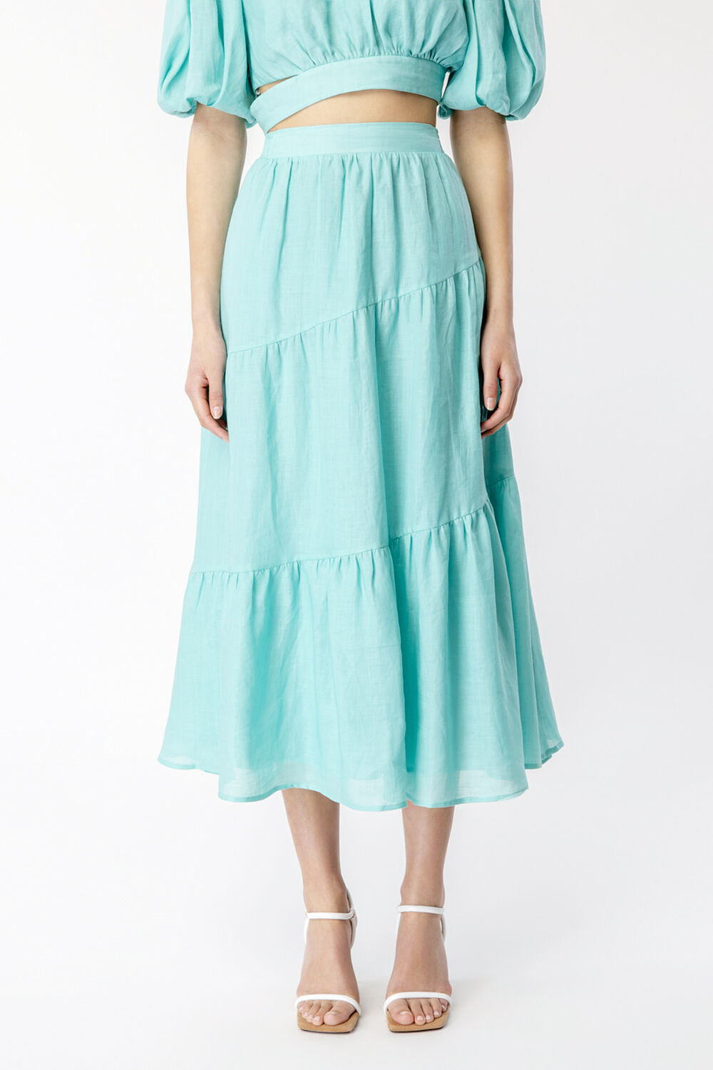 MAIA MIDI SKIRT in colour CLEARWATER