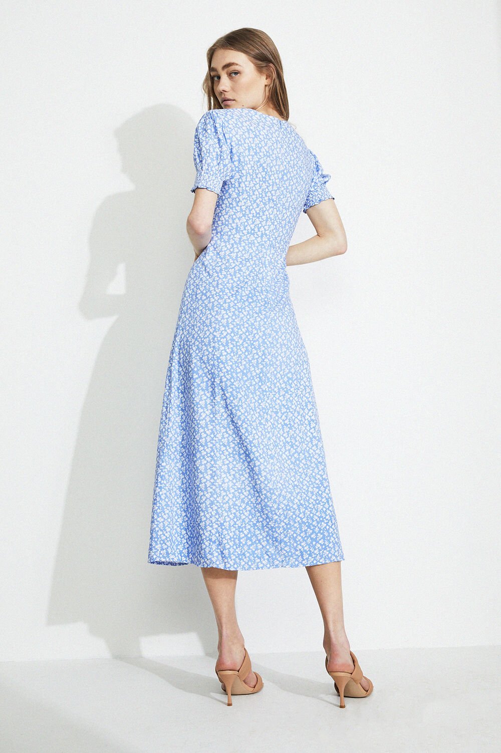 midi day dress with split