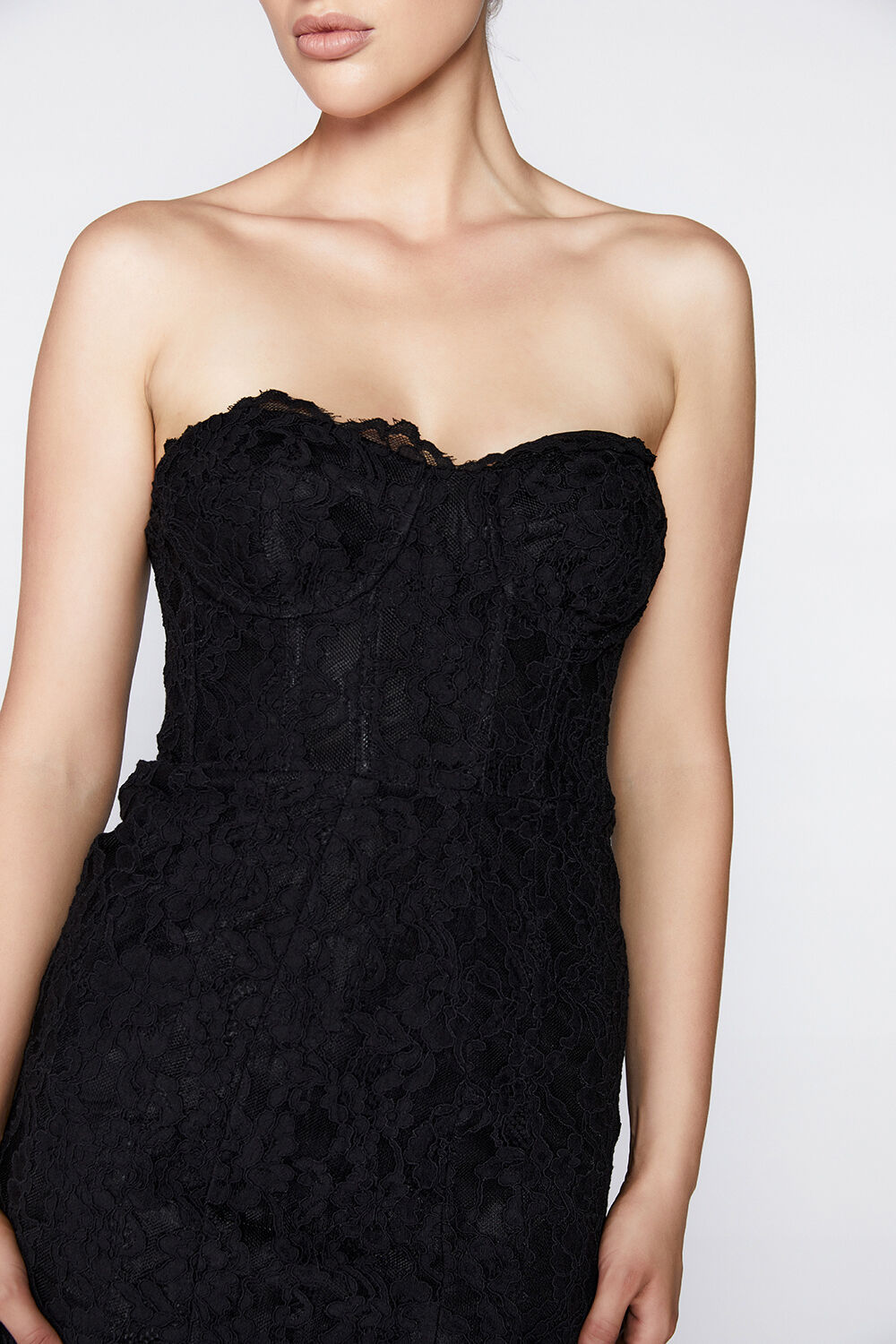 OSKAR MINI DRESS in colour CAVIAR