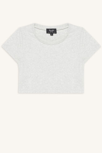 NINA SCOOP TEE in colour MOONBEAM