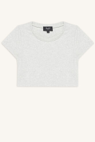 NINA SCOOP TEE in colour MOONBEAM