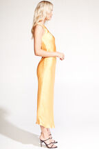GEMIMA SLIP DRESS in colour JAFFA ORANGE