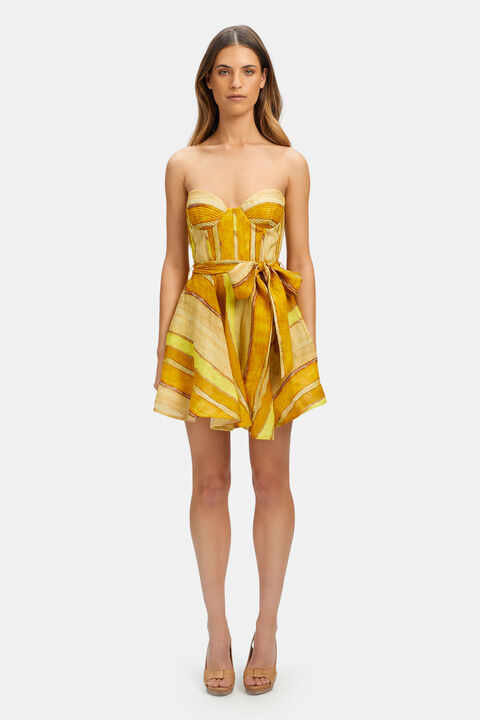 BRYNNE MINI DRESS in colour MISTY ROSE