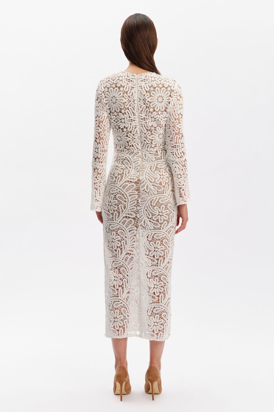 Carlina Crochet Midi Dress