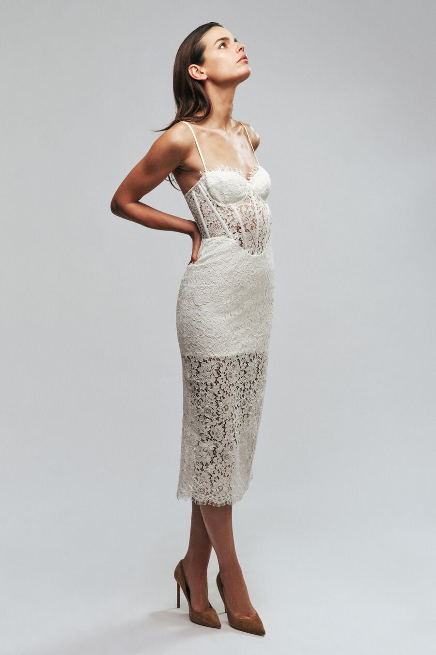 Olina Corset Midi Dress