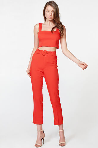 CROP TANK in colour FIESTA