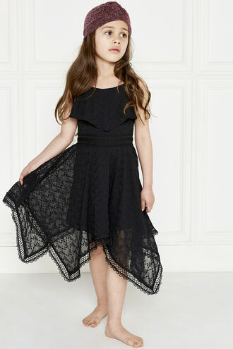 SAVANNA HANKY DRESS in colour JET BLACK