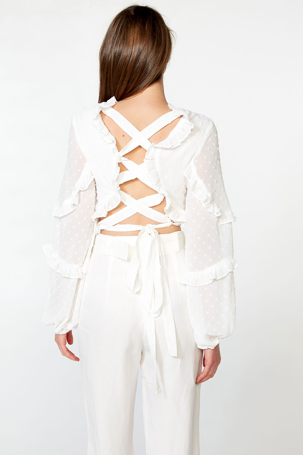 VALENCIA TOP in colour CLOUD DANCER