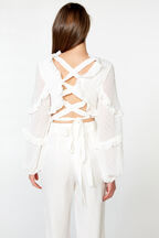 VALENCIA TOP in colour CLOUD DANCER