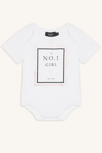 NO 1 GIRL GROW in colour BRIGHT WHITE