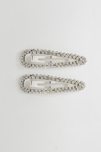 DIAMANTE CLIP in colour SILVER