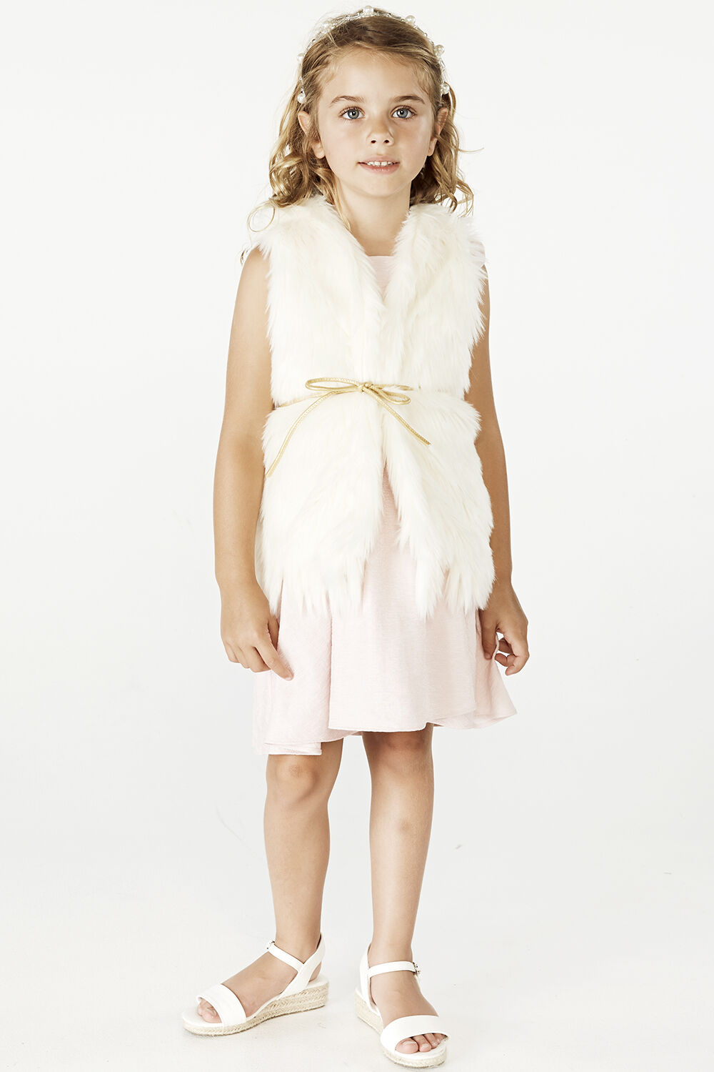 Junior Girl Isla Faux Fur Vest Junior Girls 27 Coats & Jackets