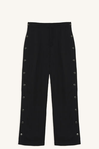 SNAP SIDE PANT in colour CAVIAR